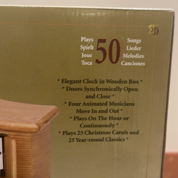 New Mr. Christmas Gold Label symphony surprise musical clock. Original packaging - Picture 5 of 9